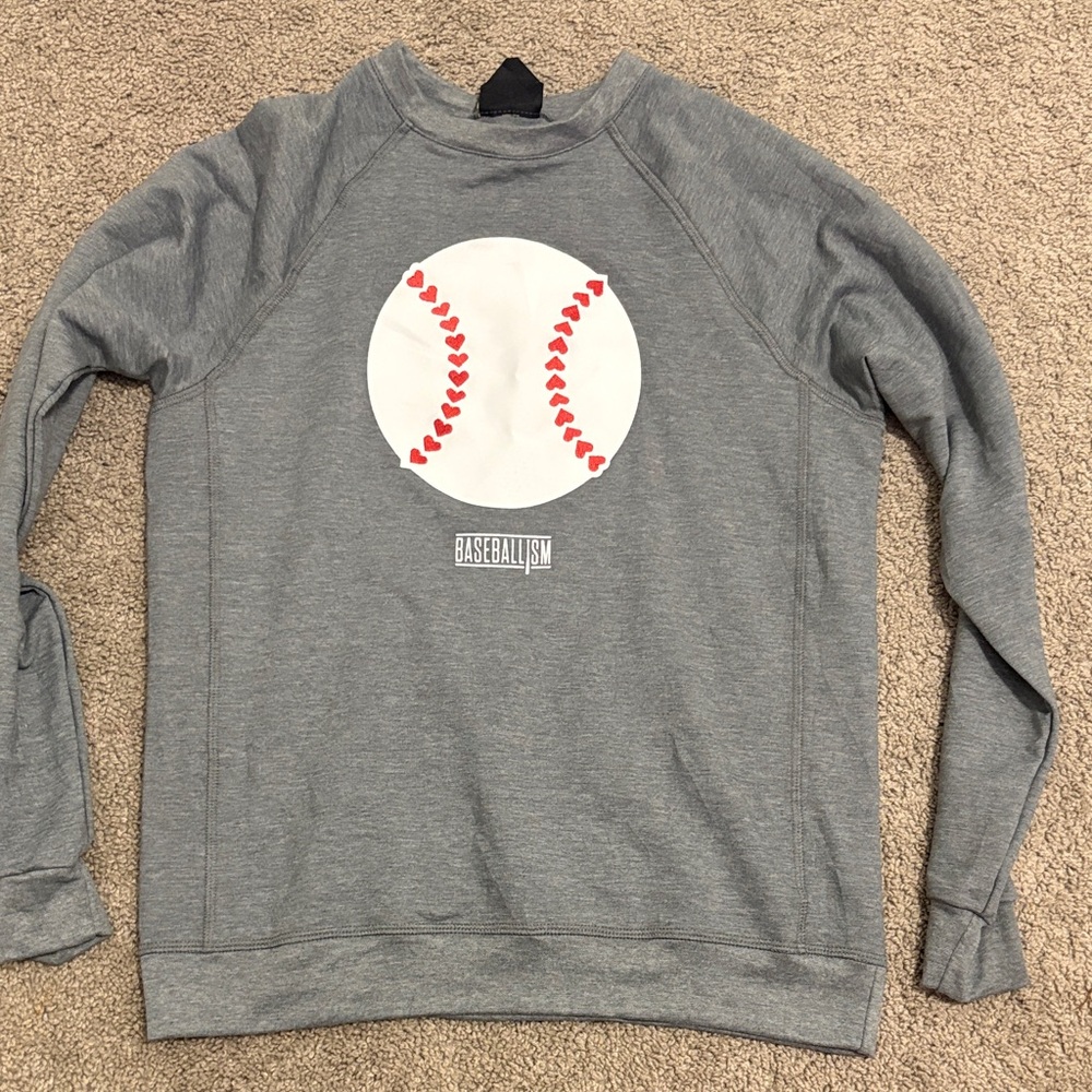 Baseballism Gray Long Sleeve Women's Tee